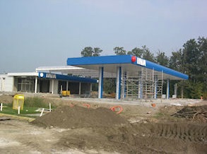 A new petrol station.